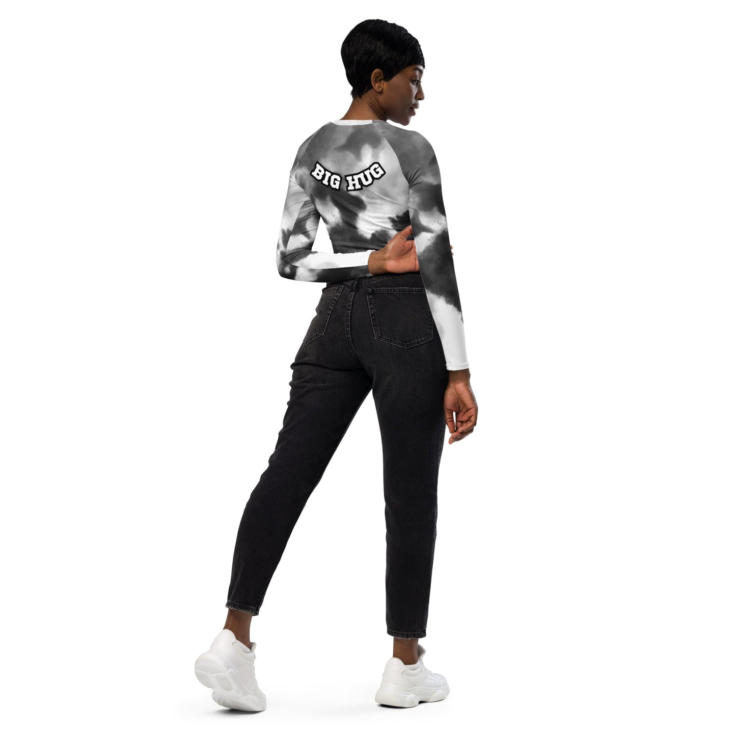 Big Hug - Recycled long-sleeve crop top - DJENEZIS ARTWEAR