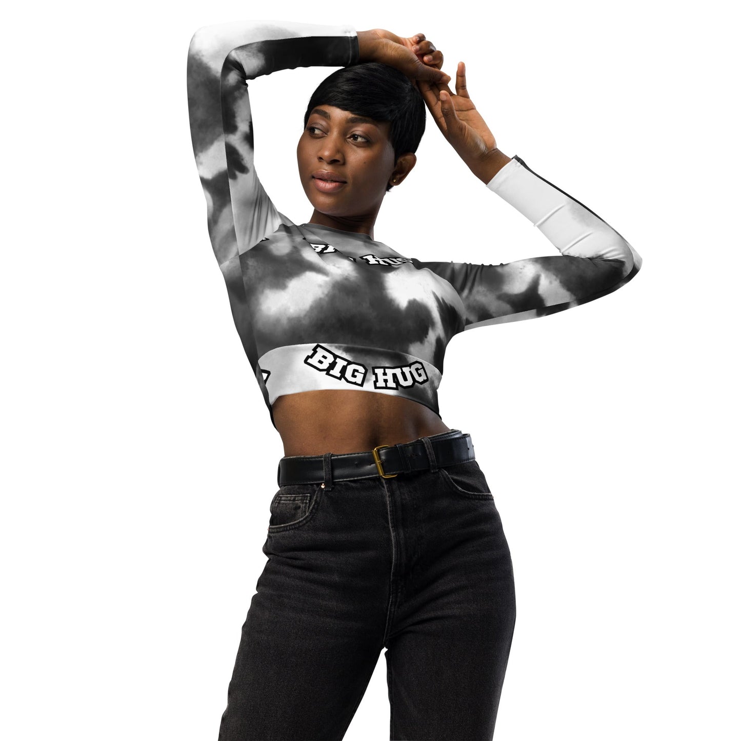 Big Hug - Recycled long-sleeve crop top - DJENEZIS ARTWEAR