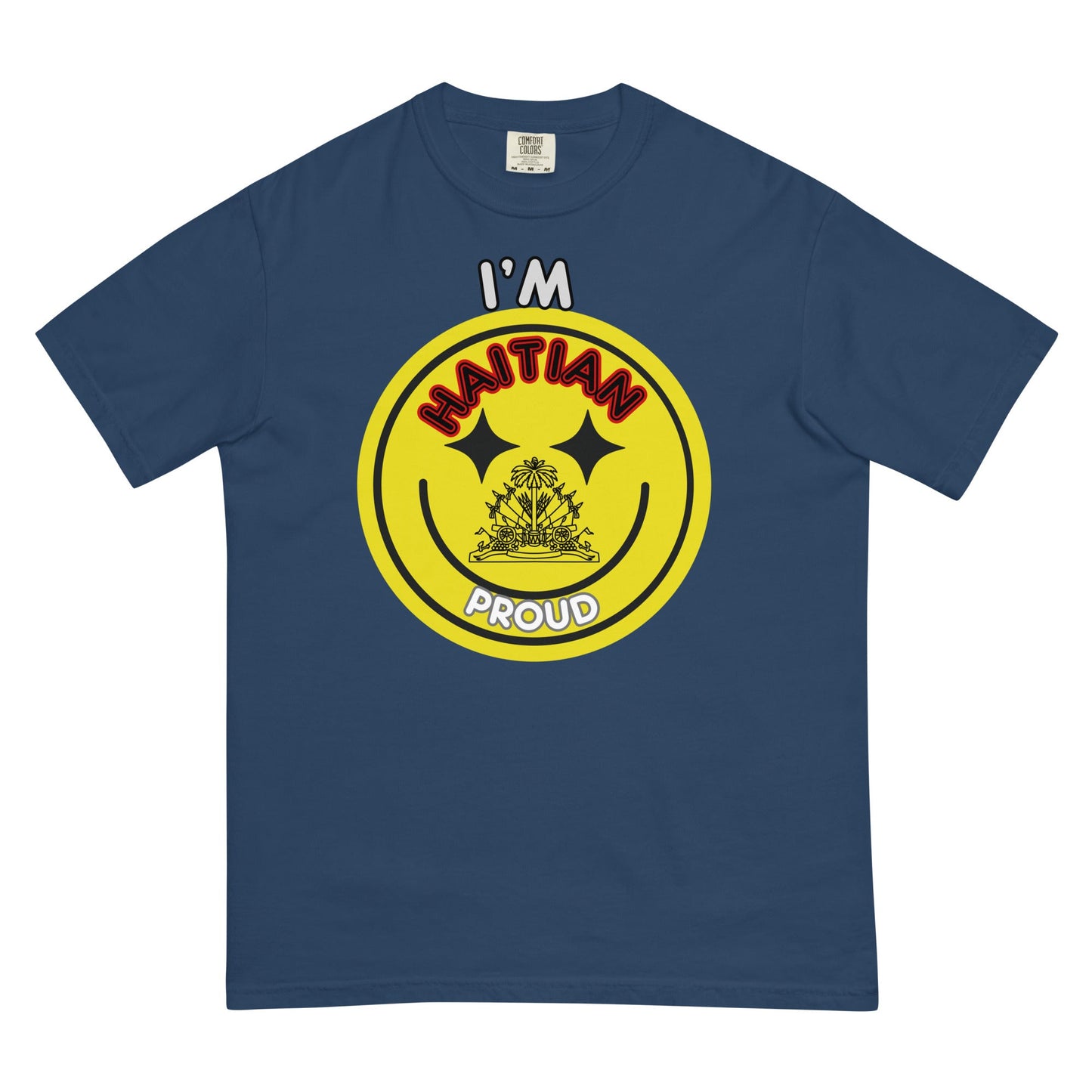 I'm Haitian&proud - Unisex garment - dyed heavyweight t-shirt - DJENEZIS ARTWEAR