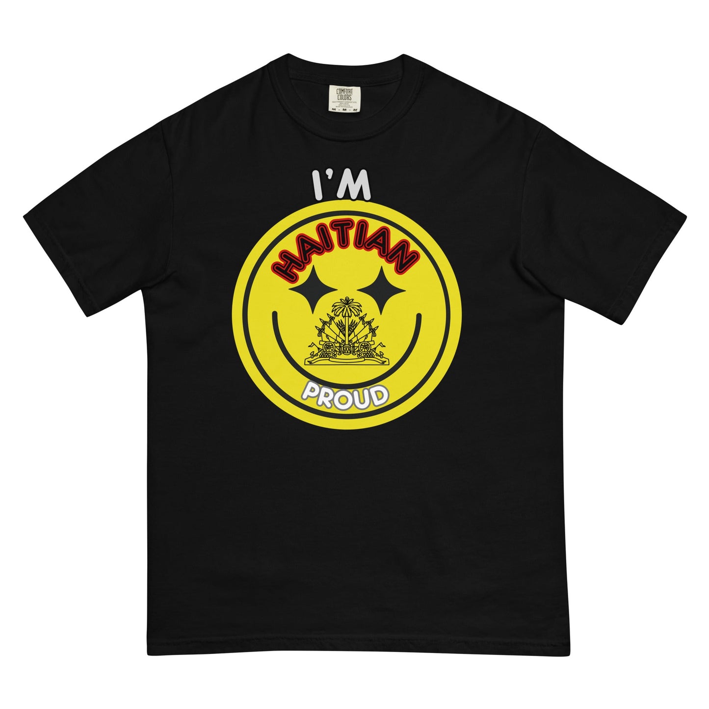 I'm Haitian&proud - Unisex garment - dyed heavyweight t-shirt - DJENEZIS ARTWEAR