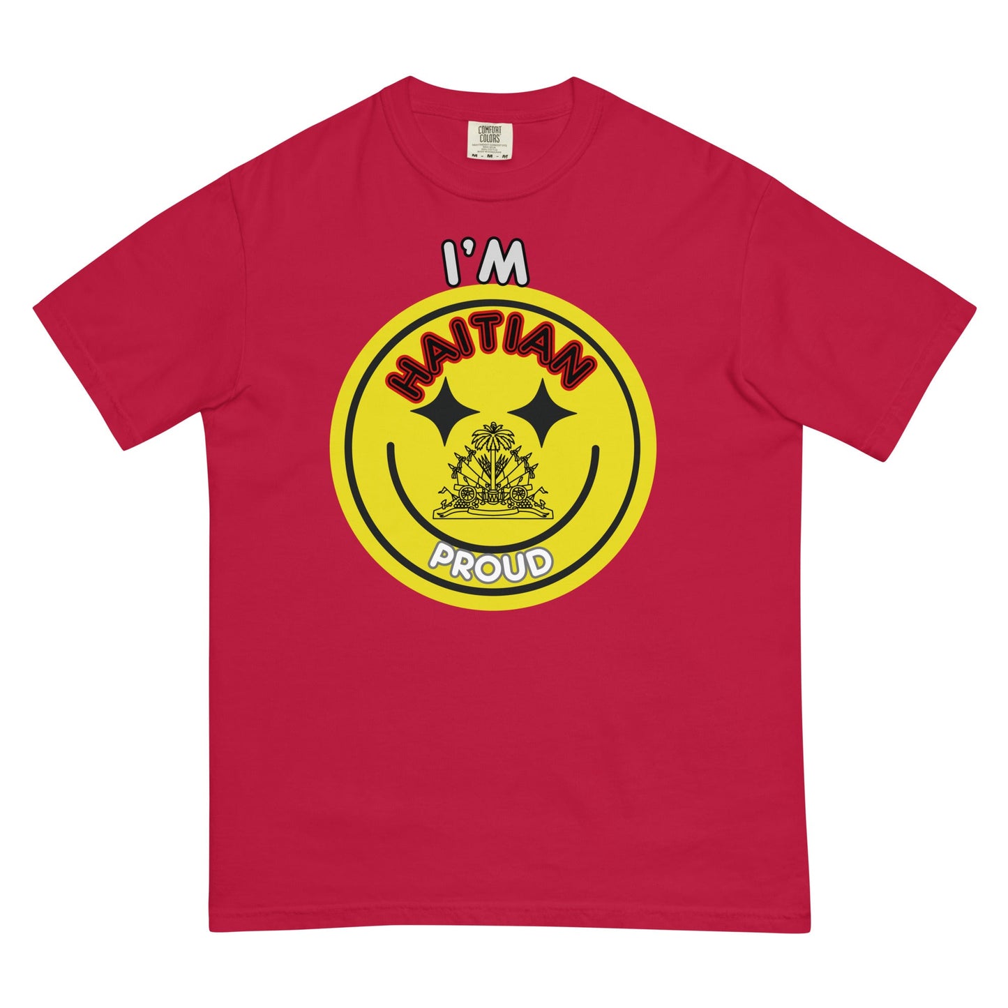 I'm Haitian&proud - Unisex garment - dyed heavyweight t-shirt - DJENEZIS ARTWEAR