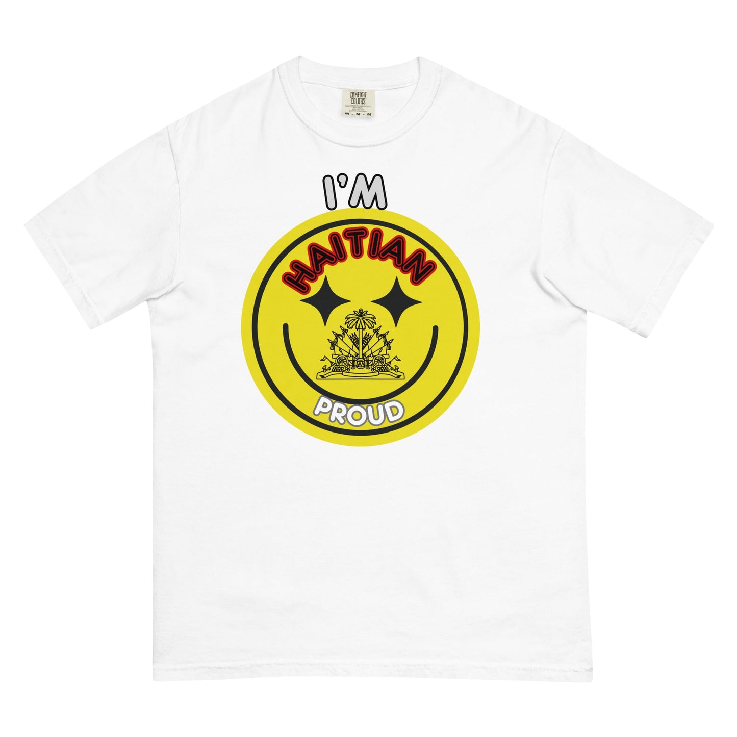 I'm Haitian&proud - Unisex garment - dyed heavyweight t-shirt - DJENEZIS ARTWEAR