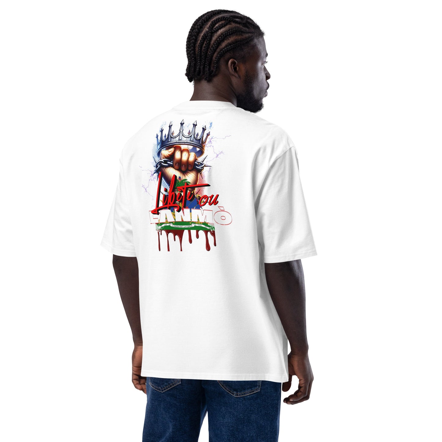Libète ou Lanmò Oversized t-shirt - DJENEZIS ARTWEAR