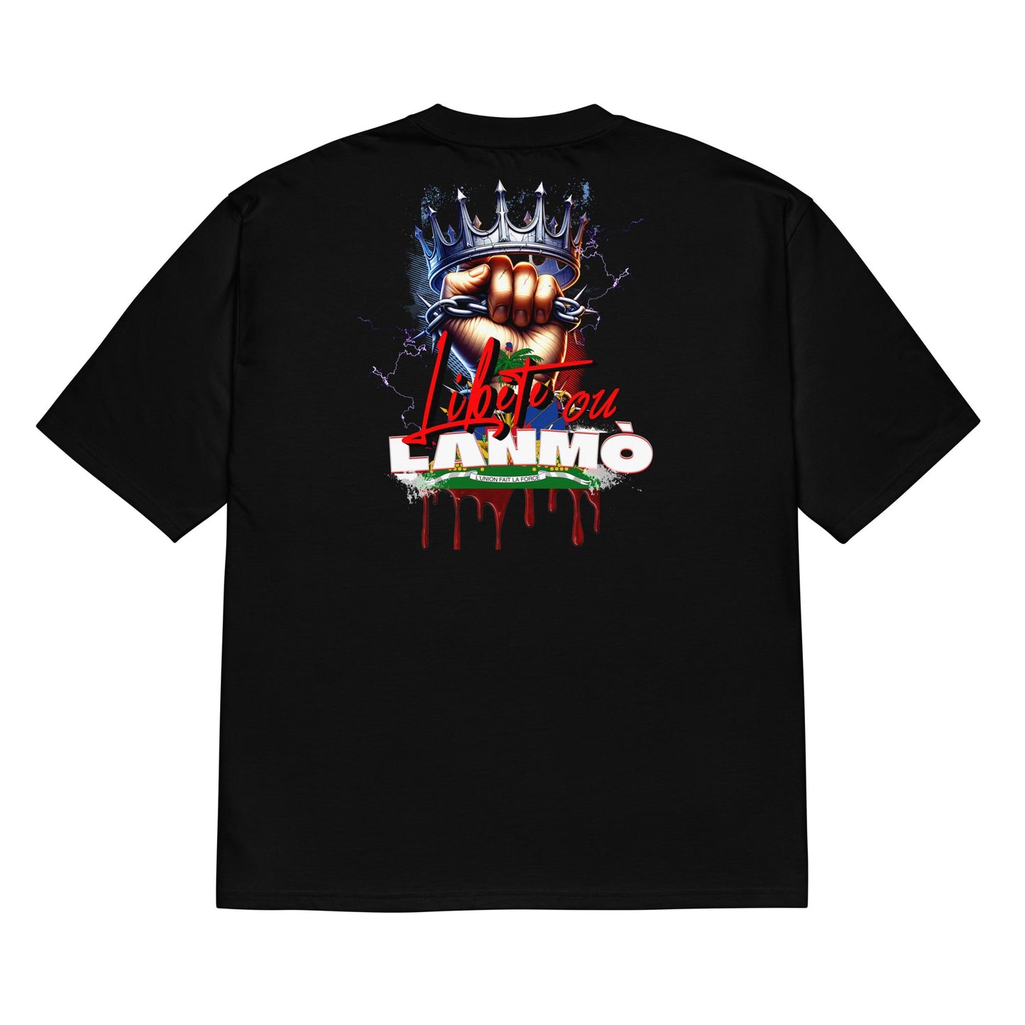 Libète ou Lanmò Oversized t-shirt - DJENEZIS ARTWEAR