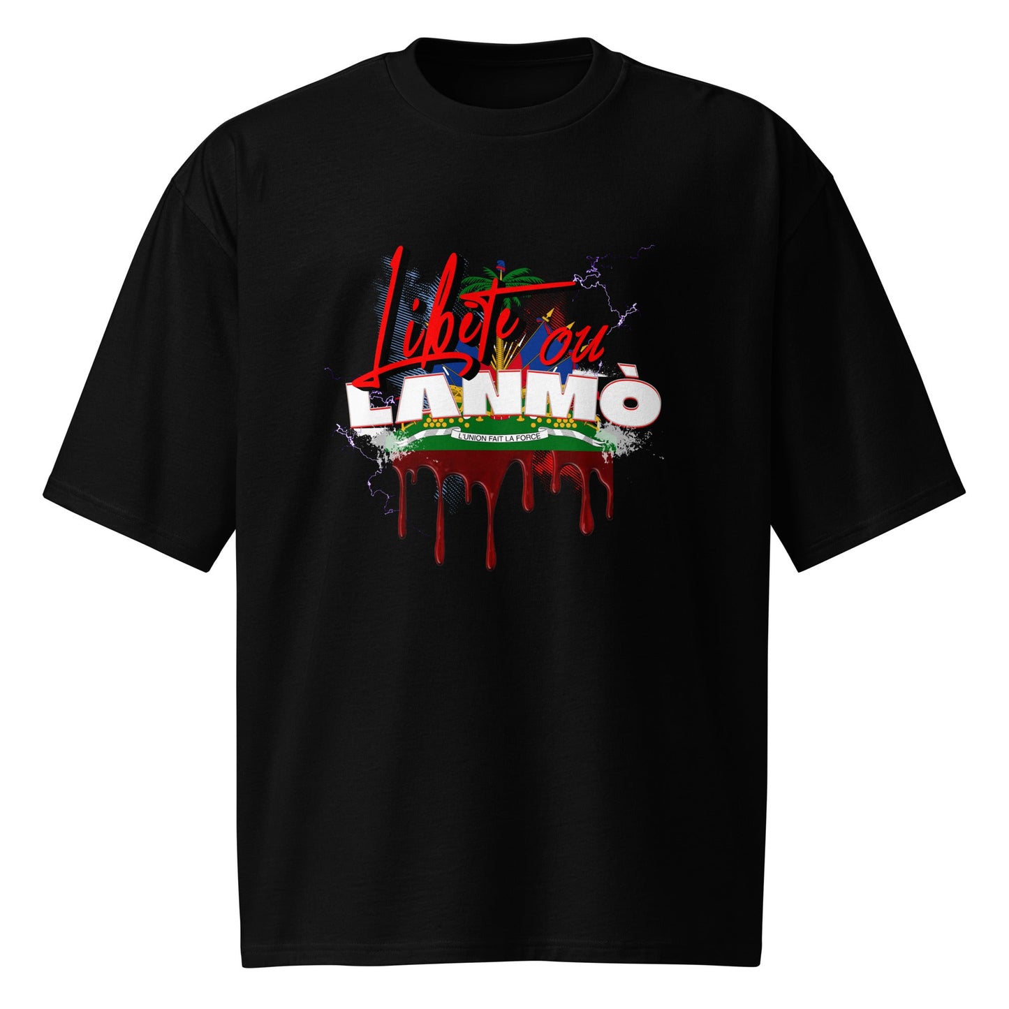 Libète ou Lanmò Oversized t-shirt - DJENEZIS ARTWEAR
