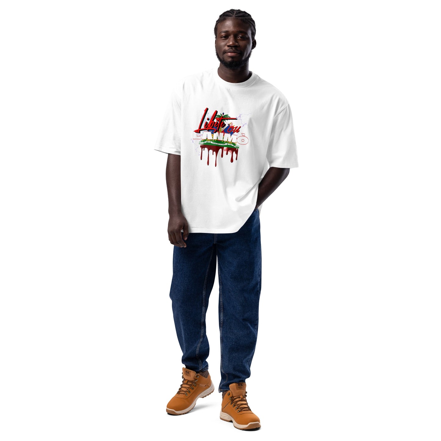 Libète ou Lanmò Oversized t-shirt - DJENEZIS ARTWEAR