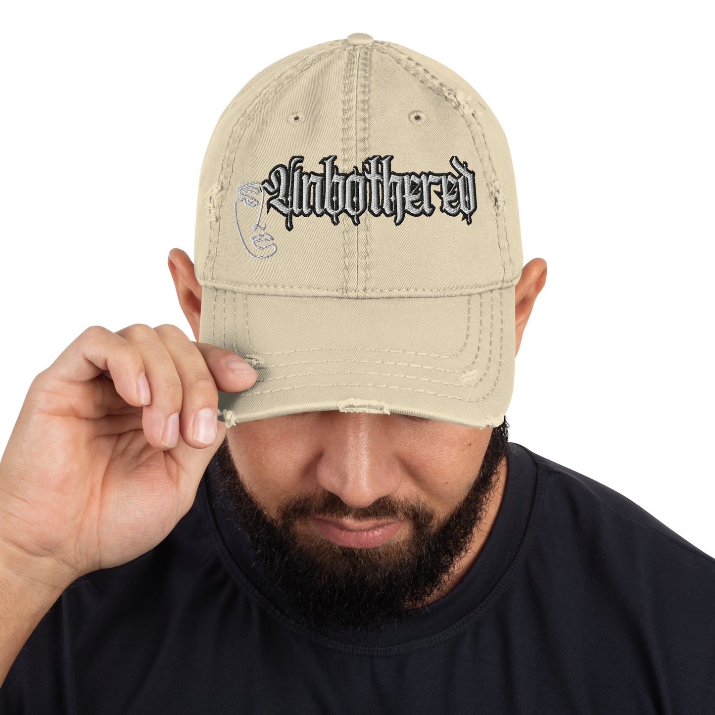 Unbothered - Distressed Dad Hat - DJENEZIS ARTWEAR
