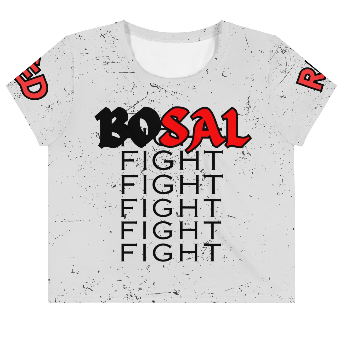 BOSAL- Women-All-Over Print Crop Tee - DJENEZIS ARTWEAR