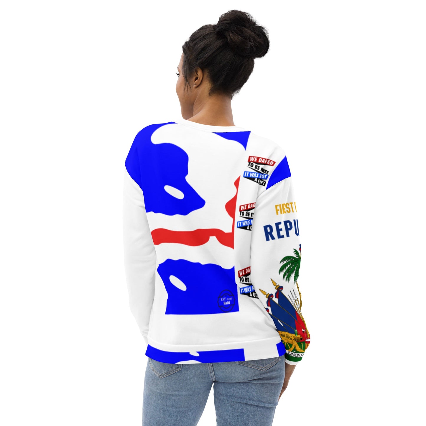 First Black Republic - Unisex Sweatshirt - DJENEZIS ARTWEAR
