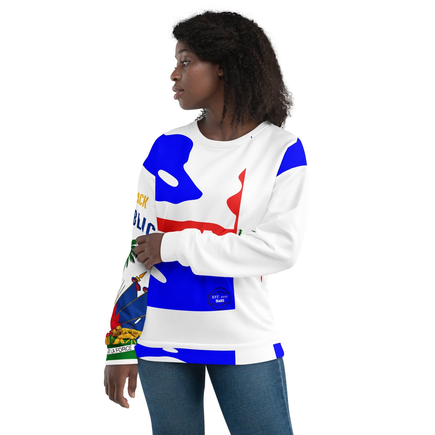 First Black Republic - Unisex Sweatshirt - DJENEZIS ARTWEAR