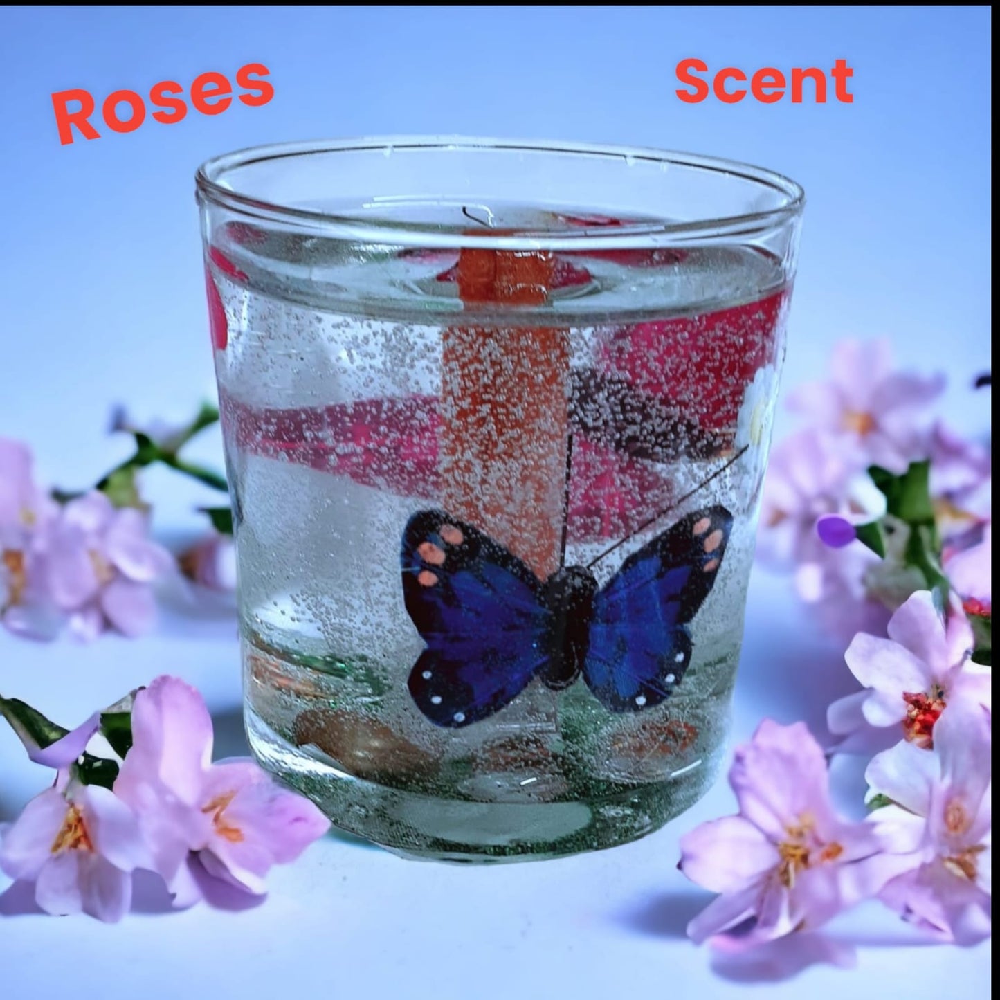 Gel wax Candle with Rose Blossom Scent - DJENEZIS ARTWEAR