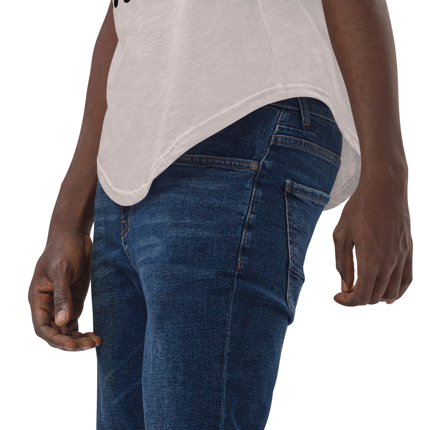 Men's Curved Hem T-Shirt - DJENEZIS ARTWEAR