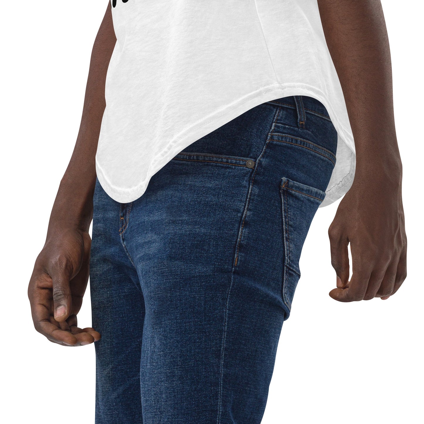 Men's Curved Hem T-Shirt - DJENEZIS ARTWEAR