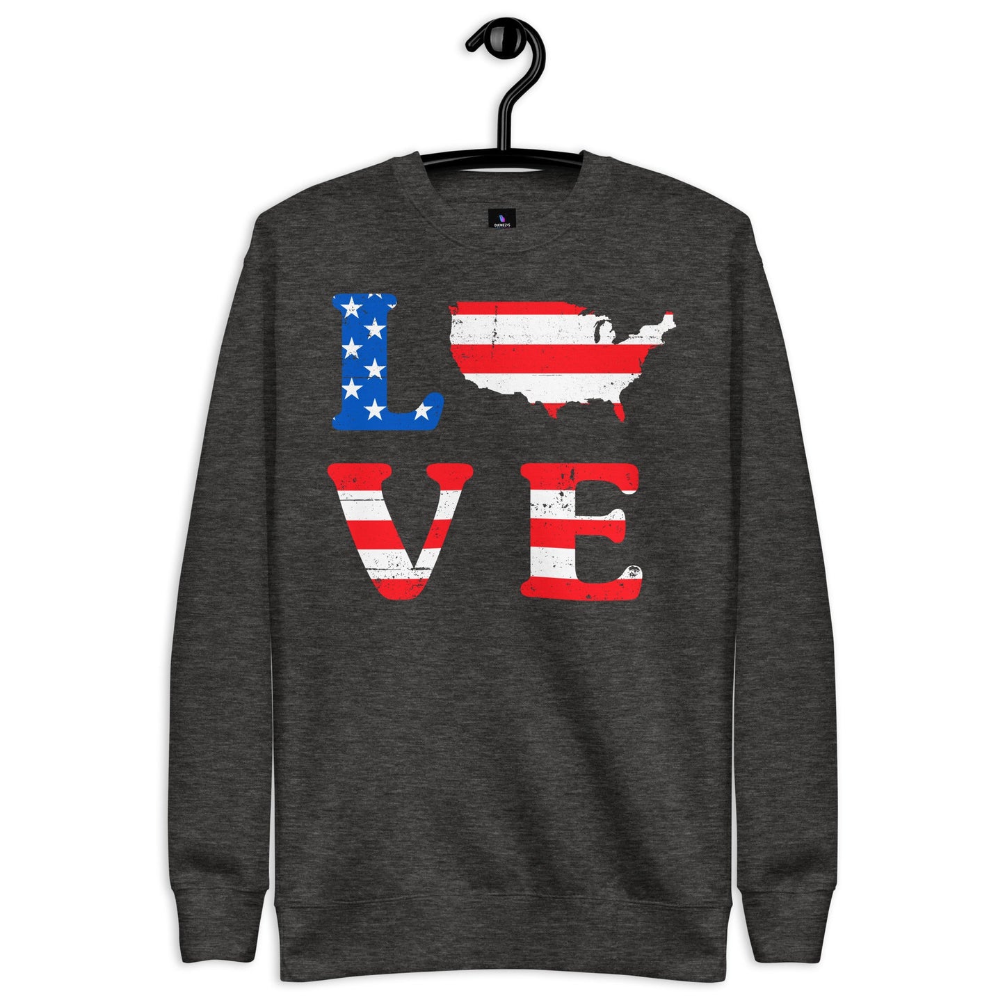 USA-Unisex Fleece Pullover - DJENEZIS ARTWEAR