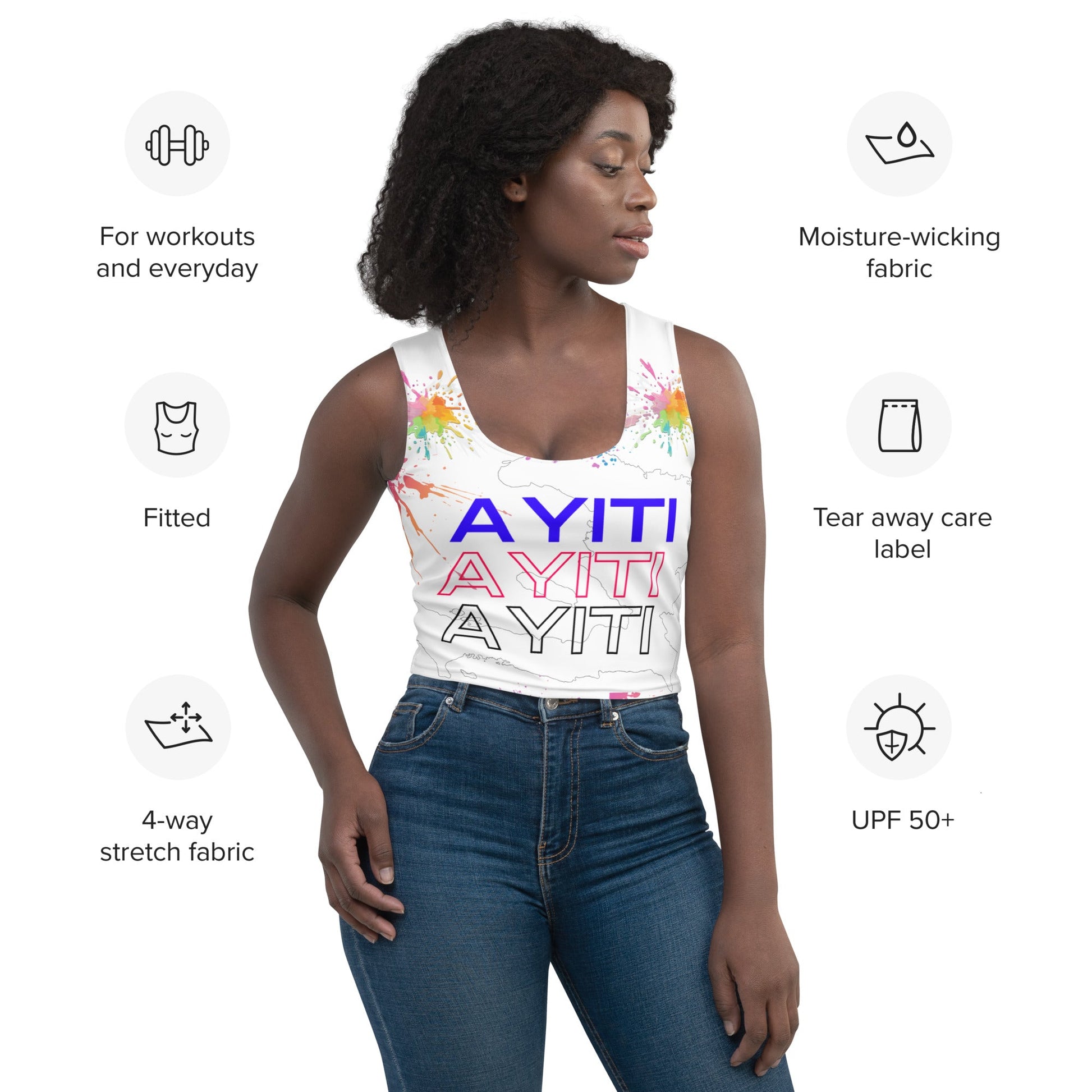 Ayiti - Crop Top - DJENEZIS ARTWEAR