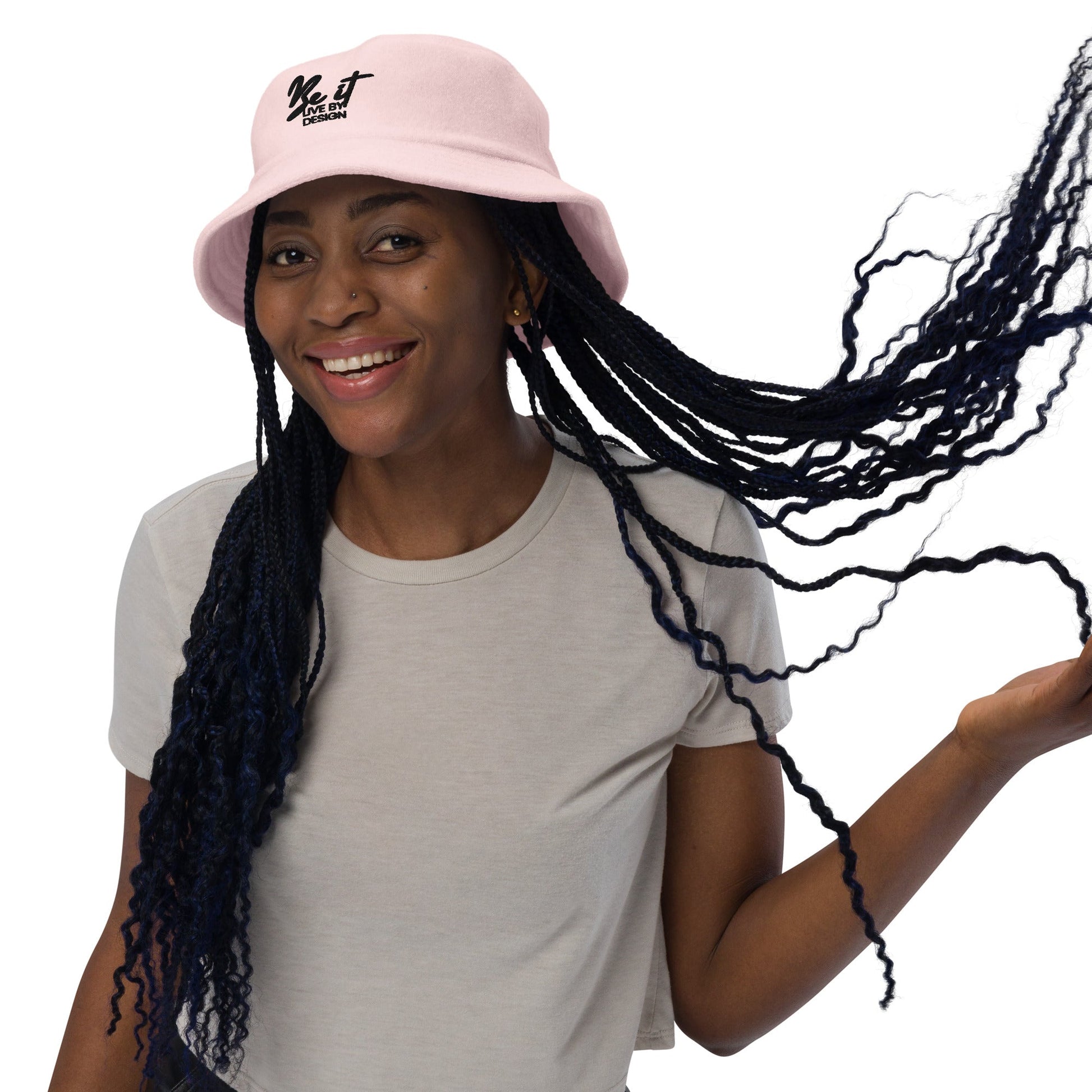 Be it Live by design - Unstructured terry cloth bucket hat - DJENEZIS ARTWEAR