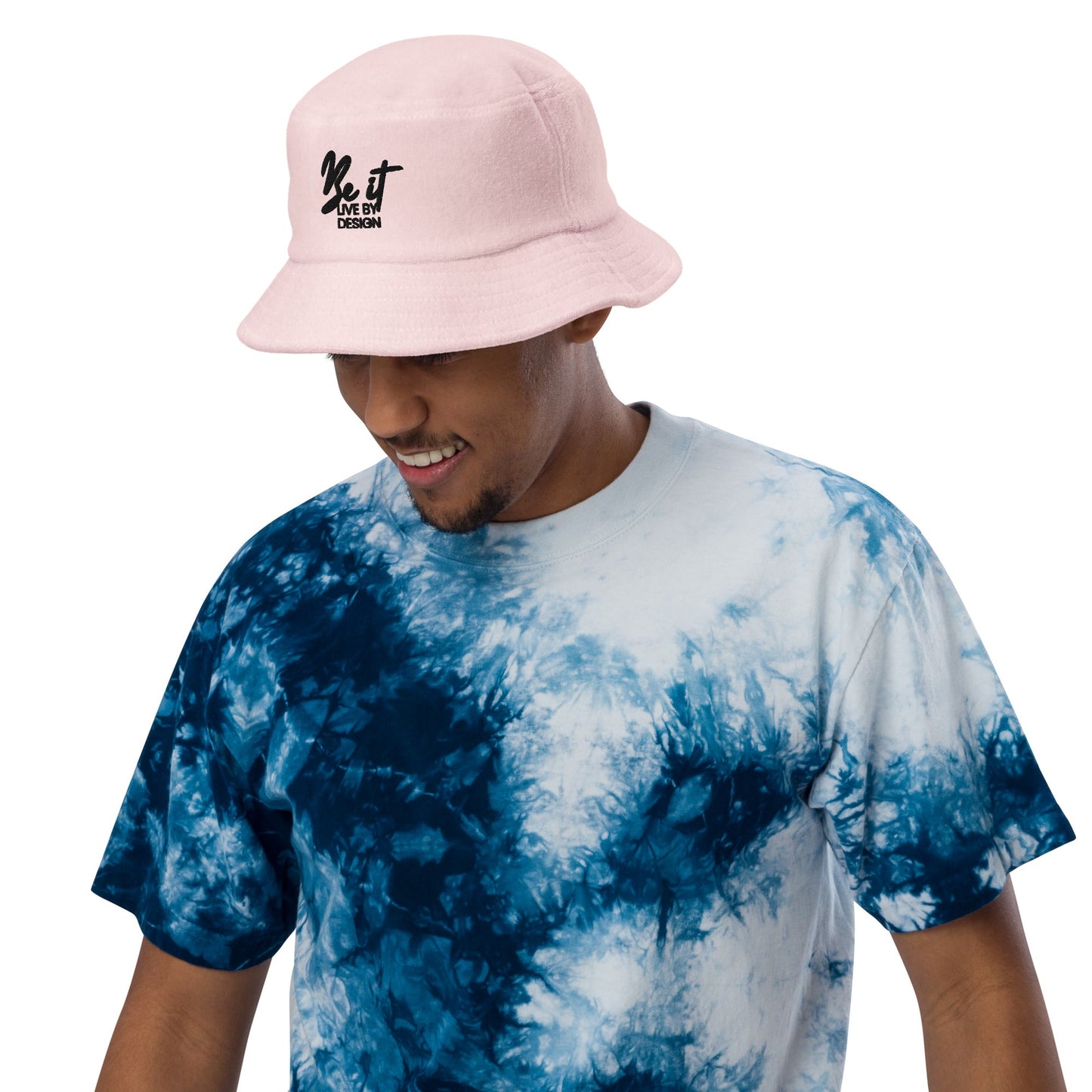 Be it Live by design - Unstructured terry cloth bucket hat - DJENEZIS ARTWEAR