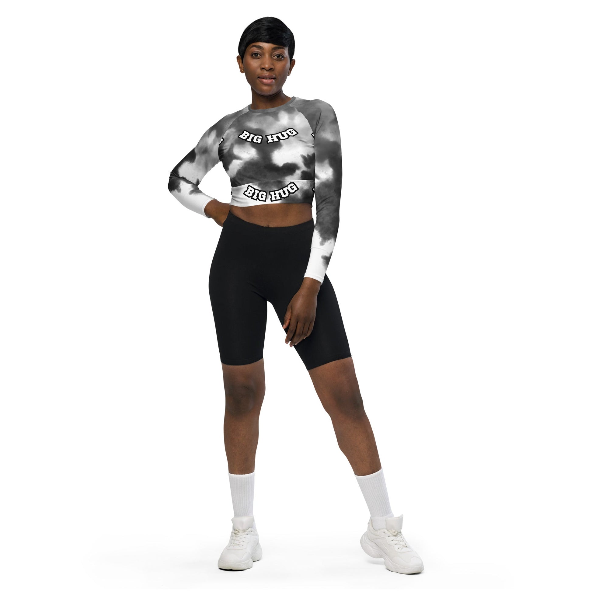 Big Hug - Recycled long-sleeve crop top - DJENEZIS ARTWEAR