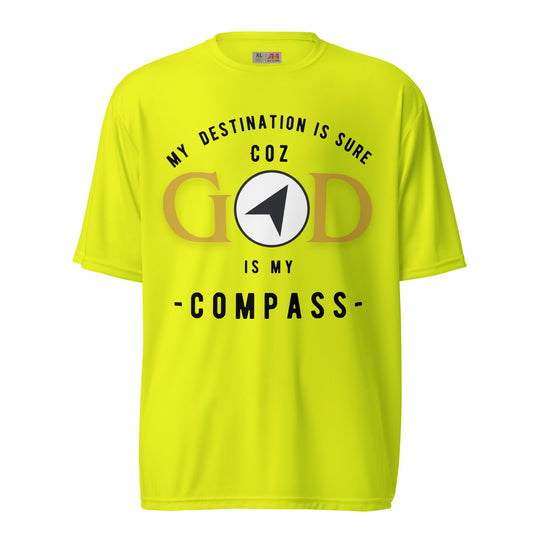 God is my compass - Unisex performance crewneck tees - DJENEZIS ARTWEAR