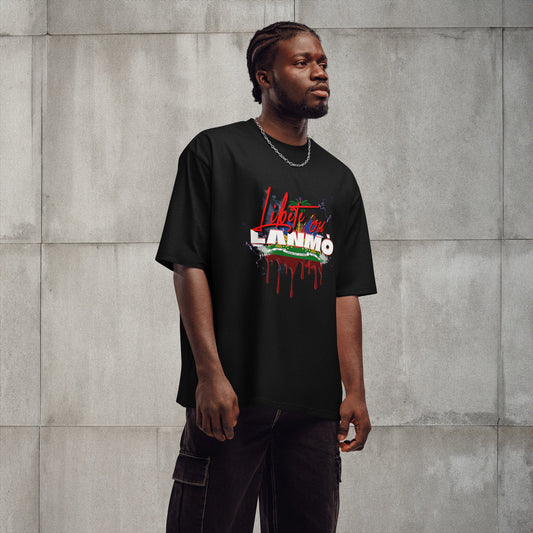 Libète ou Lanmò Oversized t-shirt - DJENEZIS ARTWEAR