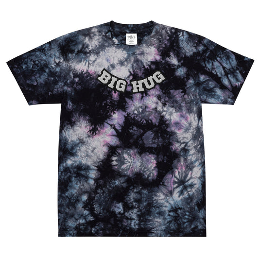 Oversized tie-dye embroidered tee- Big Hug - DJENEZIS ARTWEAR