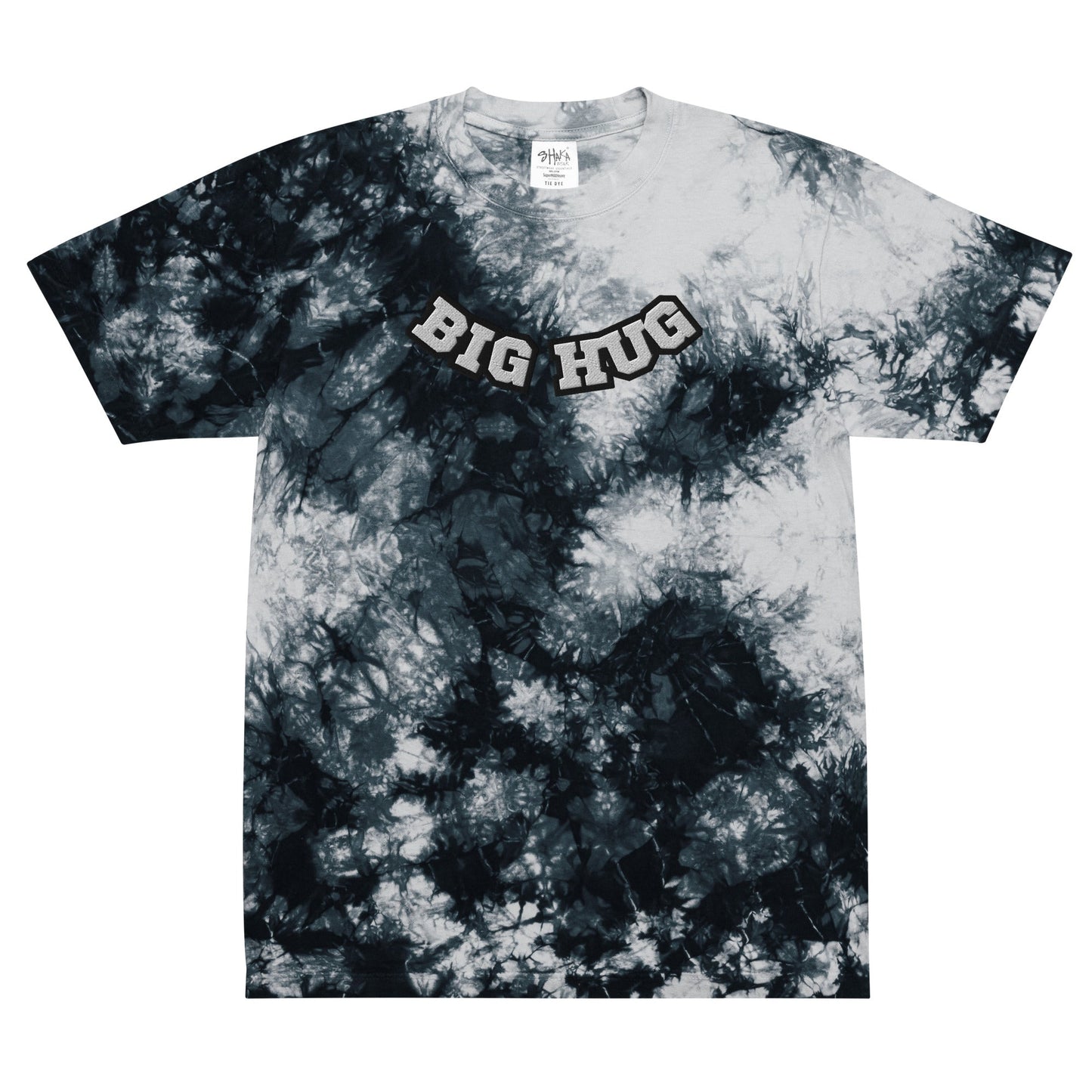 Oversized tie-dye embroidered tee- Big Hug - DJENEZIS ARTWEAR