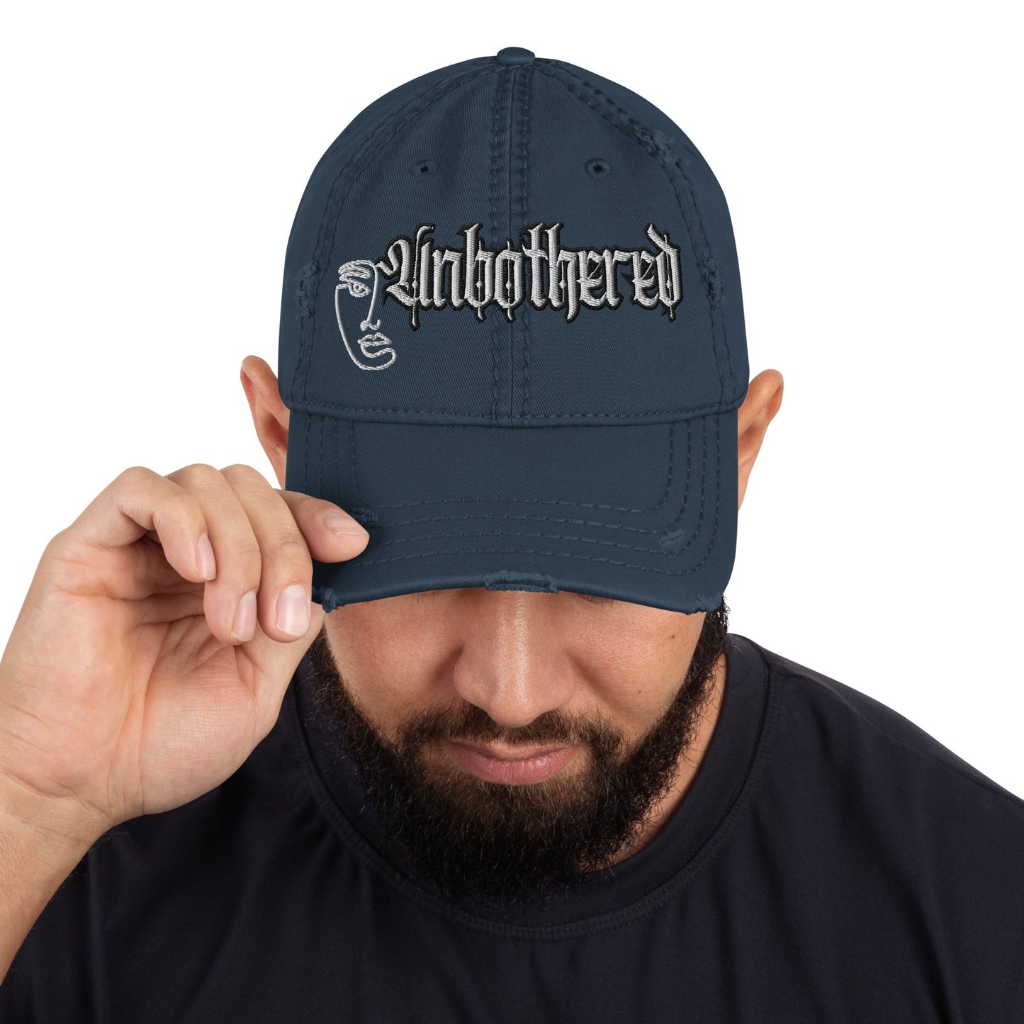Unbothered - Distressed Dad Hat - DJENEZIS ARTWEAR