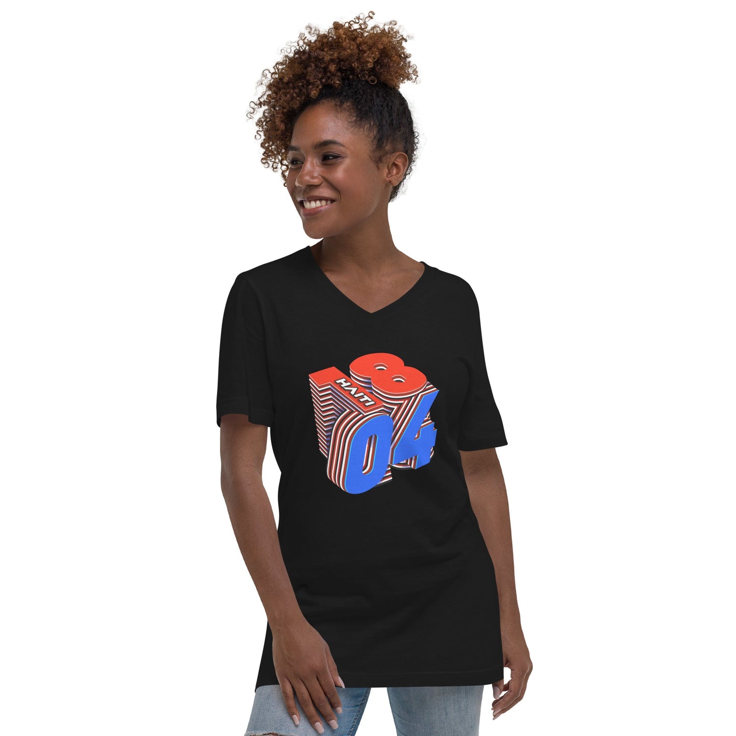 1804 Unisex V-Neck Tees - DJENEZIS ARTWEAR