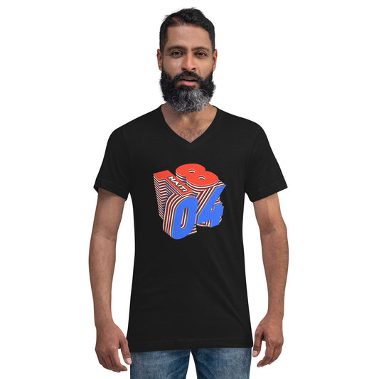 1804 Unisex V-Neck Tees - DJENEZIS ARTWEAR