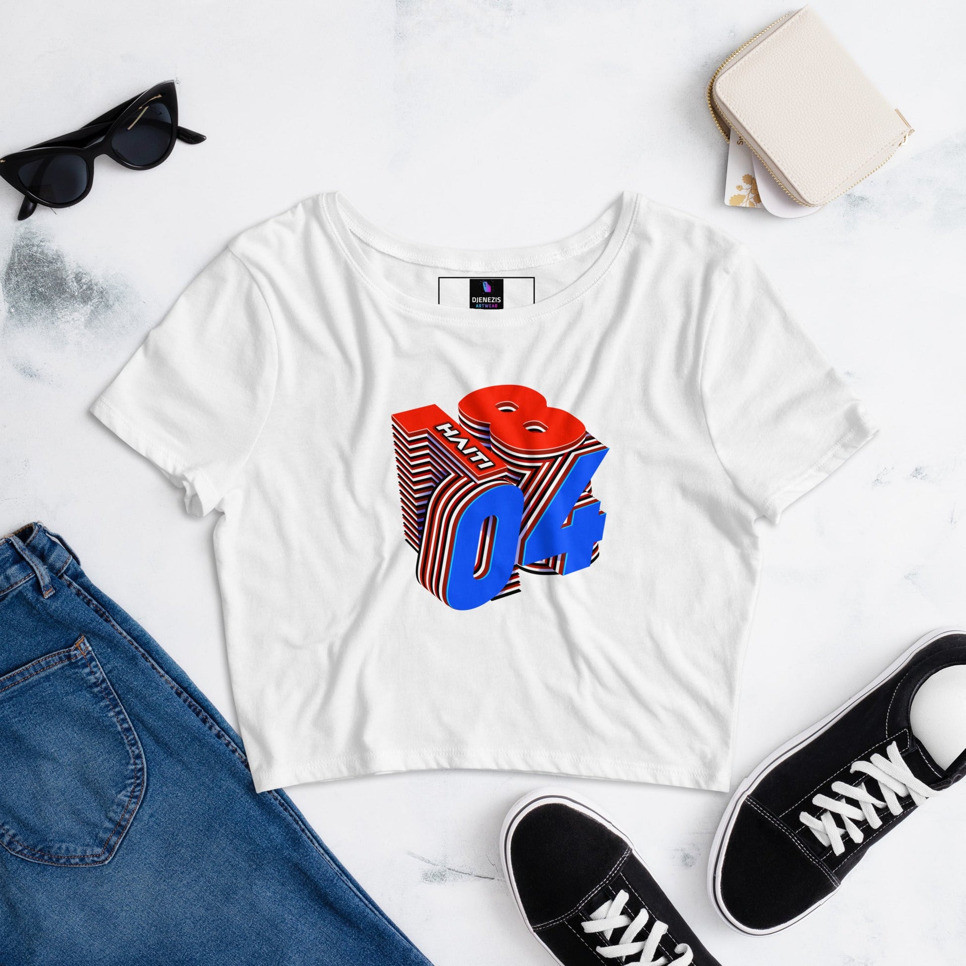 1804 Women’s Crop Tee - DJENEZIS ARTWEAR