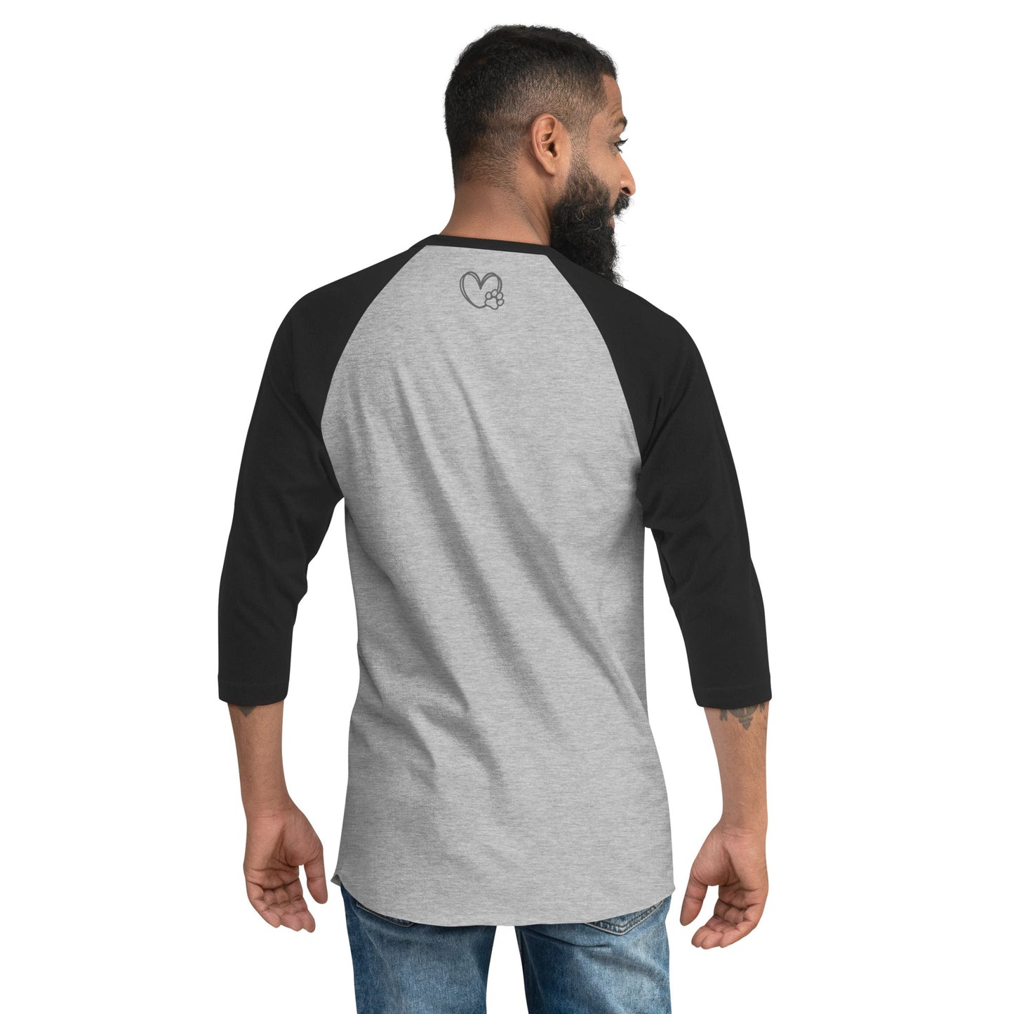 3/4 sleeve raglan shirt what's up dog - DJENEZIS ARTWEAR