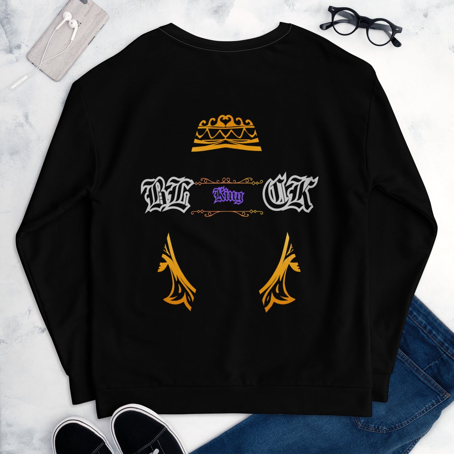 B.L.A.C.K KING - Sweatshirt - DJENEZIS ARTWEAR