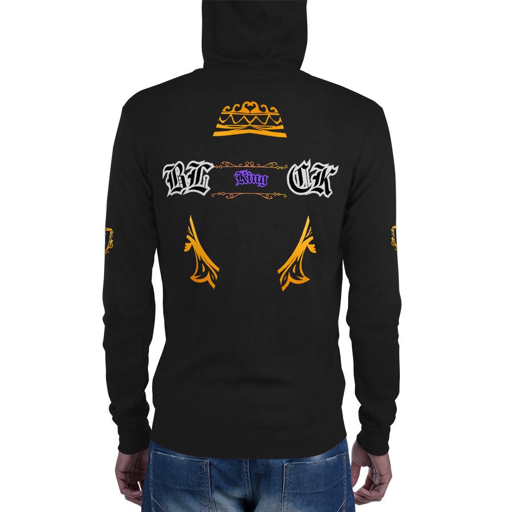 B.L.A.C.K. KING - zip hoodie - DJENEZIS ARTWEAR