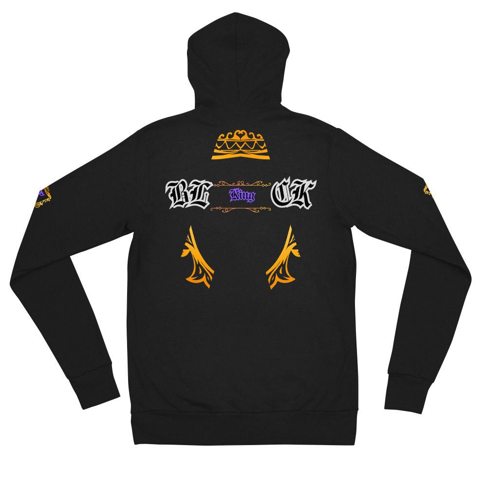 B.L.A.C.K. KING - zip hoodie - DJENEZIS ARTWEAR