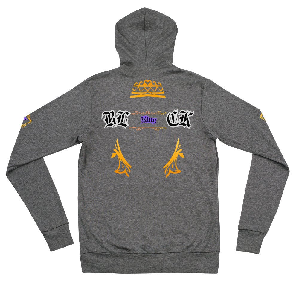 B.L.A.C.K. KING - zip hoodie - DJENEZIS ARTWEAR