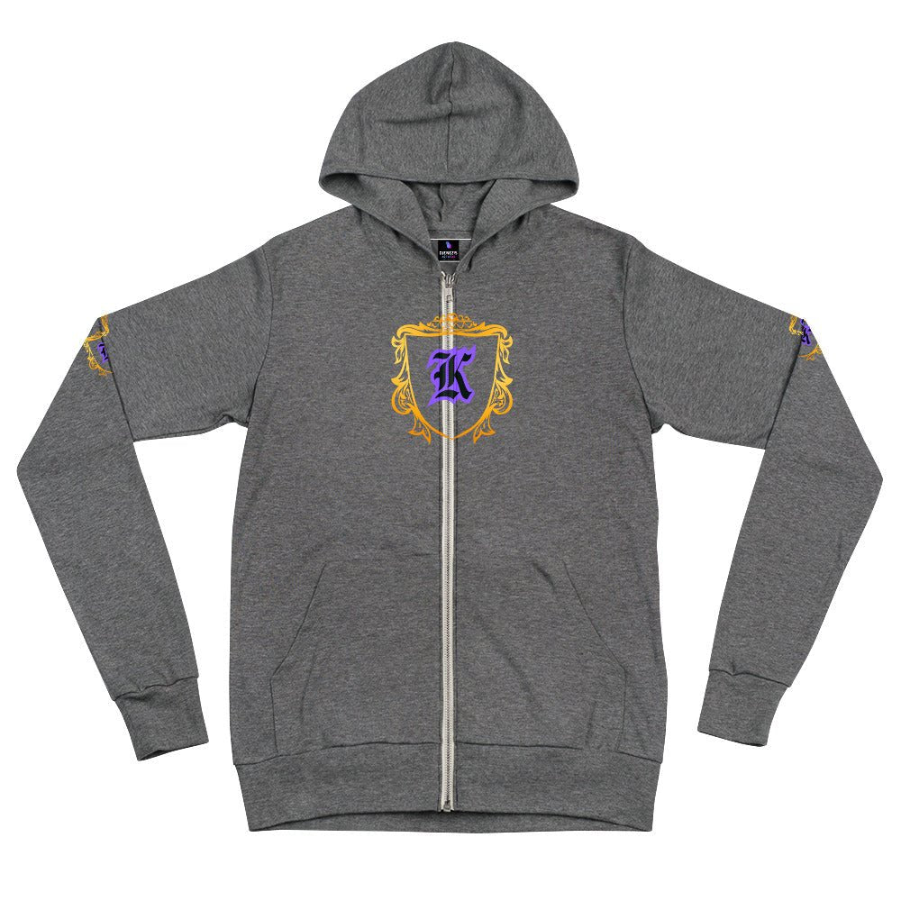 B.L.A.C.K. KING - zip hoodie - DJENEZIS ARTWEAR