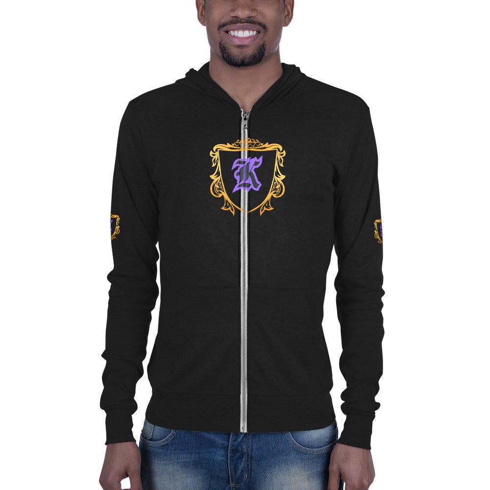 B.L.A.C.K. KING - zip hoodie - DJENEZIS ARTWEAR