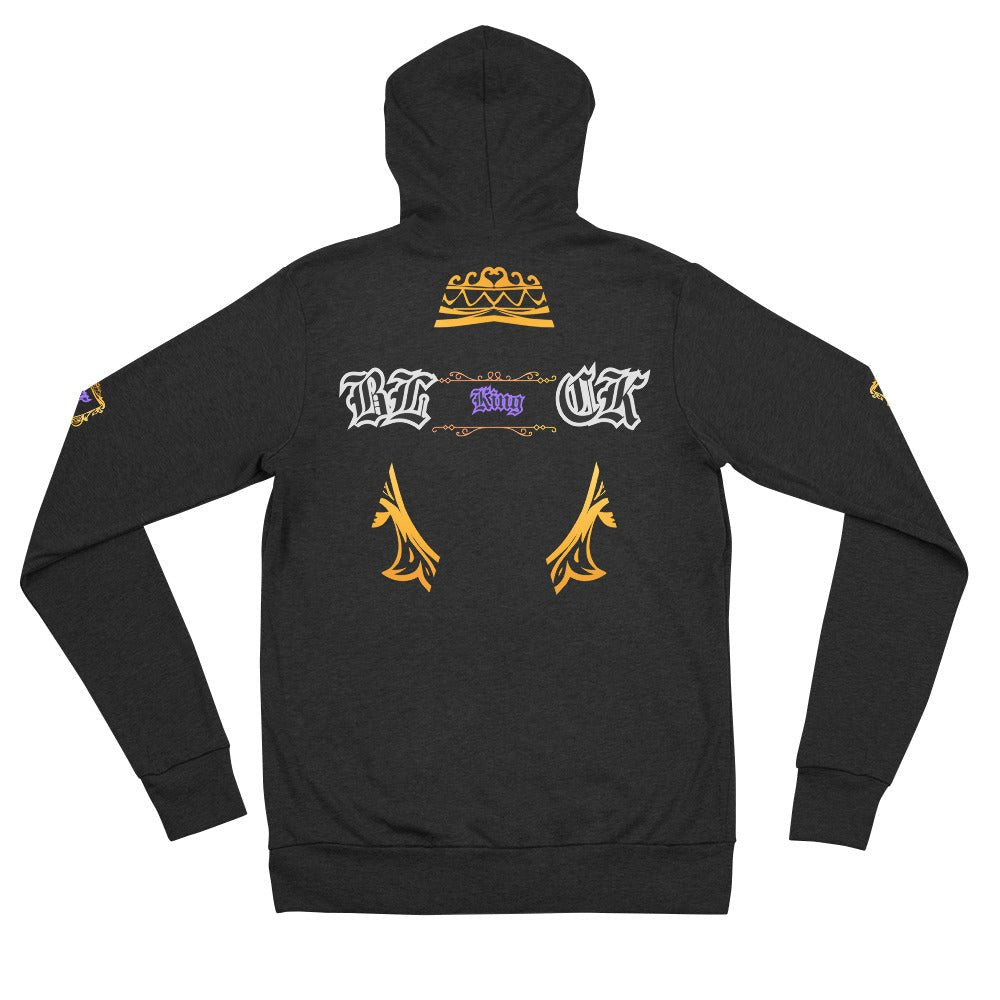 B.L.A.C.K. KING - zip hoodie - DJENEZIS ARTWEAR