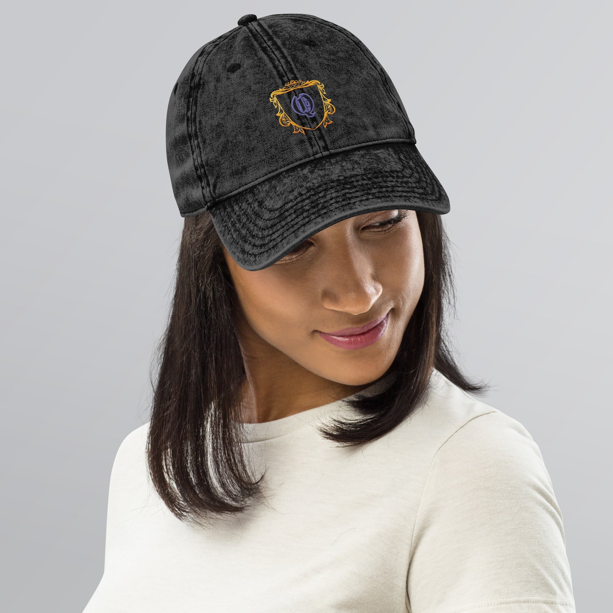 B.L.A.C.K QUEEN - Vintage Cotton Twill Cap - DJENEZIS ARTWEAR