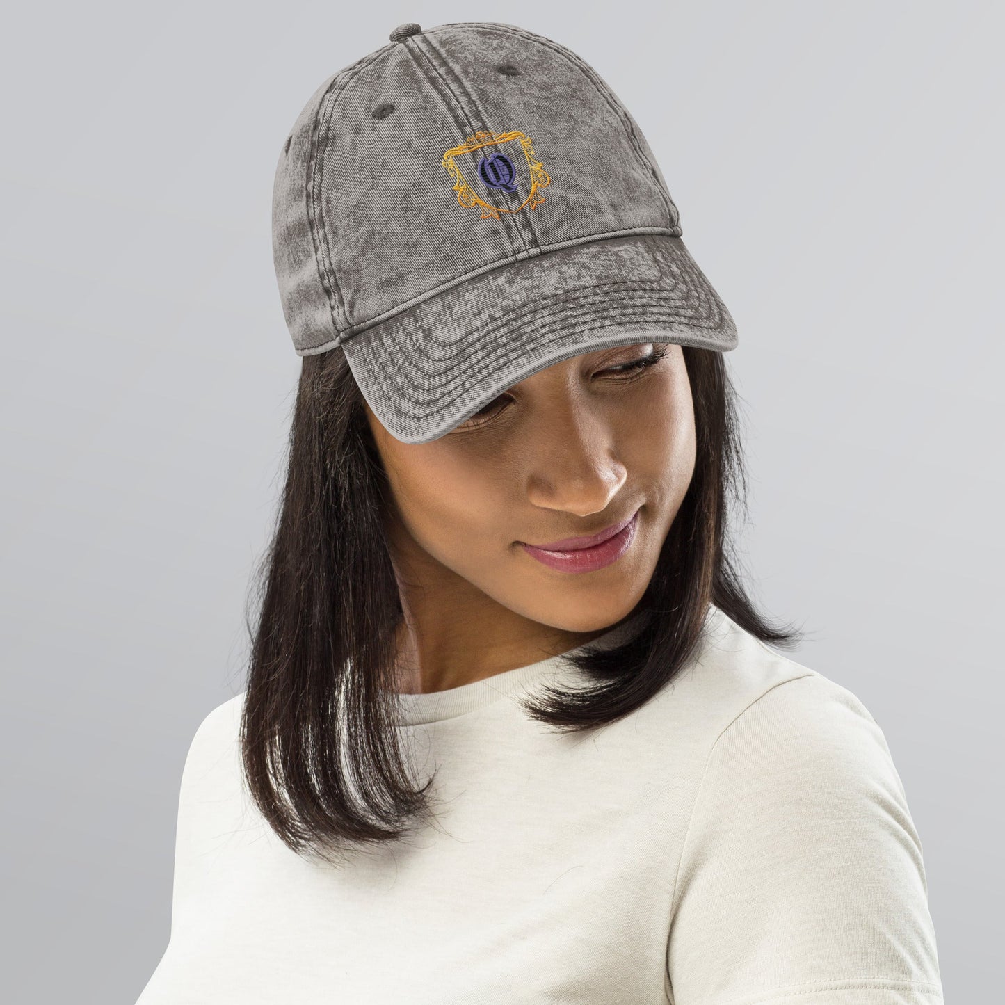 B.L.A.C.K QUEEN - Vintage Cotton Twill Cap - DJENEZIS ARTWEAR