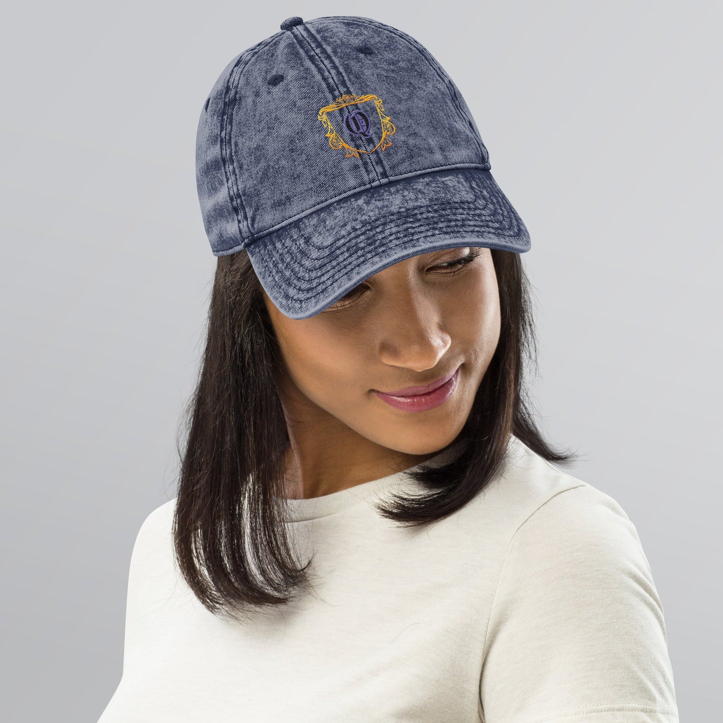 B.L.A.C.K QUEEN - Vintage Cotton Twill Cap - DJENEZIS ARTWEAR
