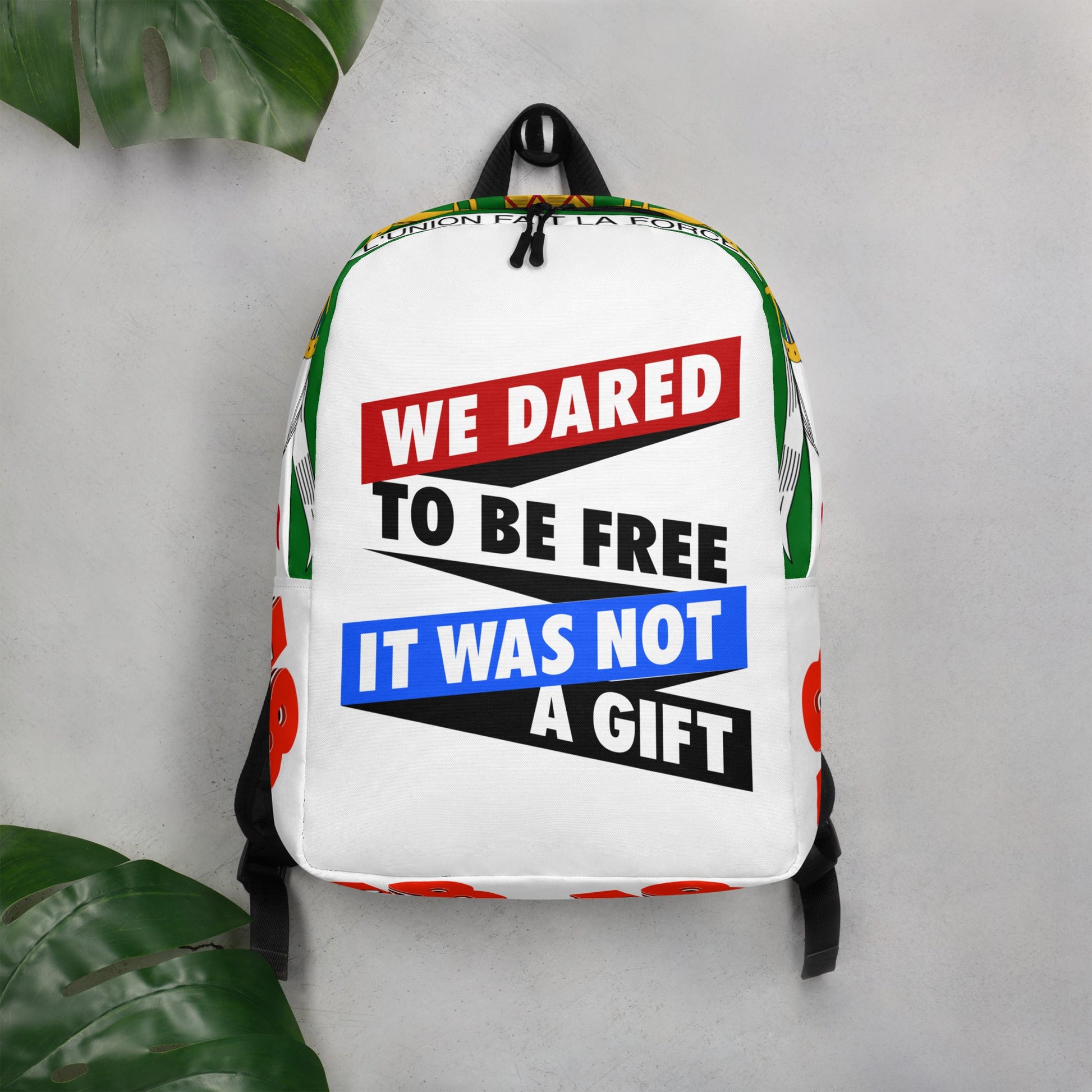 Dared to be free Minimalist Backpack - DJENEZIS ARTWEAR