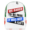 Dared to be free Minimalist Backpack - DJENEZIS ARTWEAR