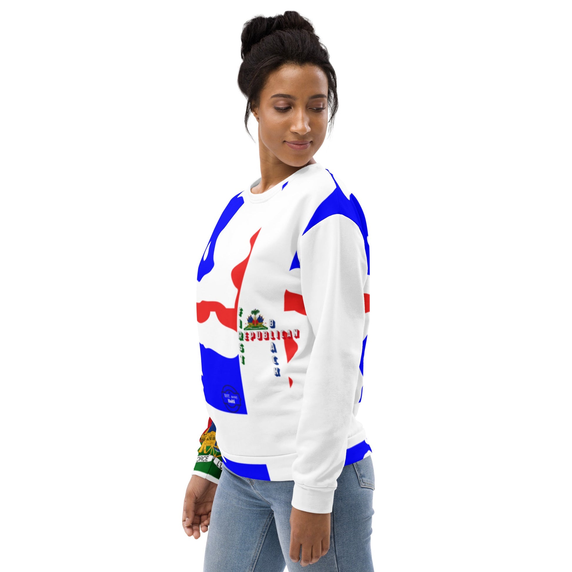 First Black Republic - Unisex Sweatshirt - DJENEZIS ARTWEAR