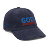 God is powerful - Vintage corduroy cap - DJENEZIS ARTWEAR