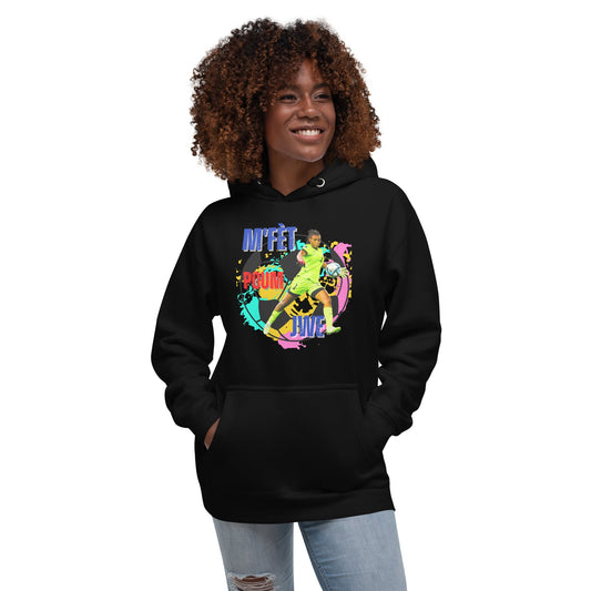 Hoodie-Kerly Theus-Football haiti - DJENEZIS ARTWEAR