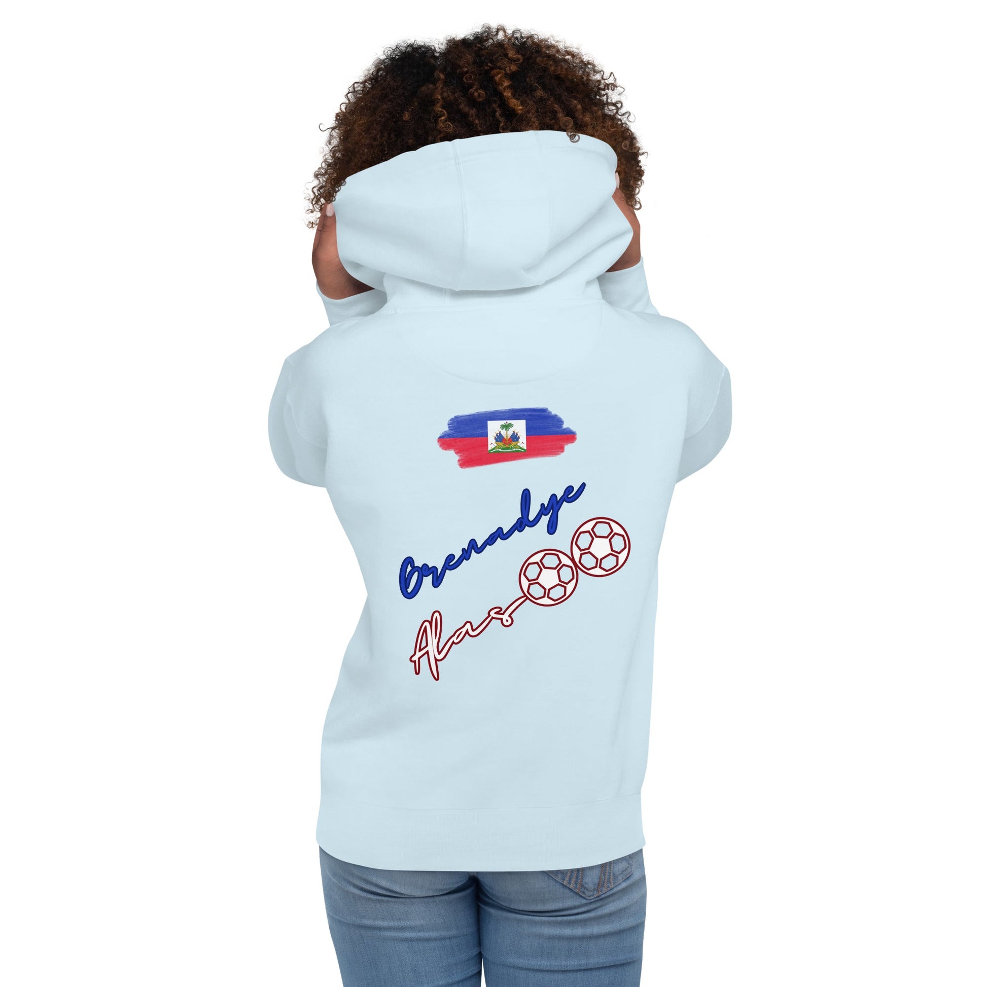 Hoodie-Kerly Theus-Football haiti - DJENEZIS ARTWEAR