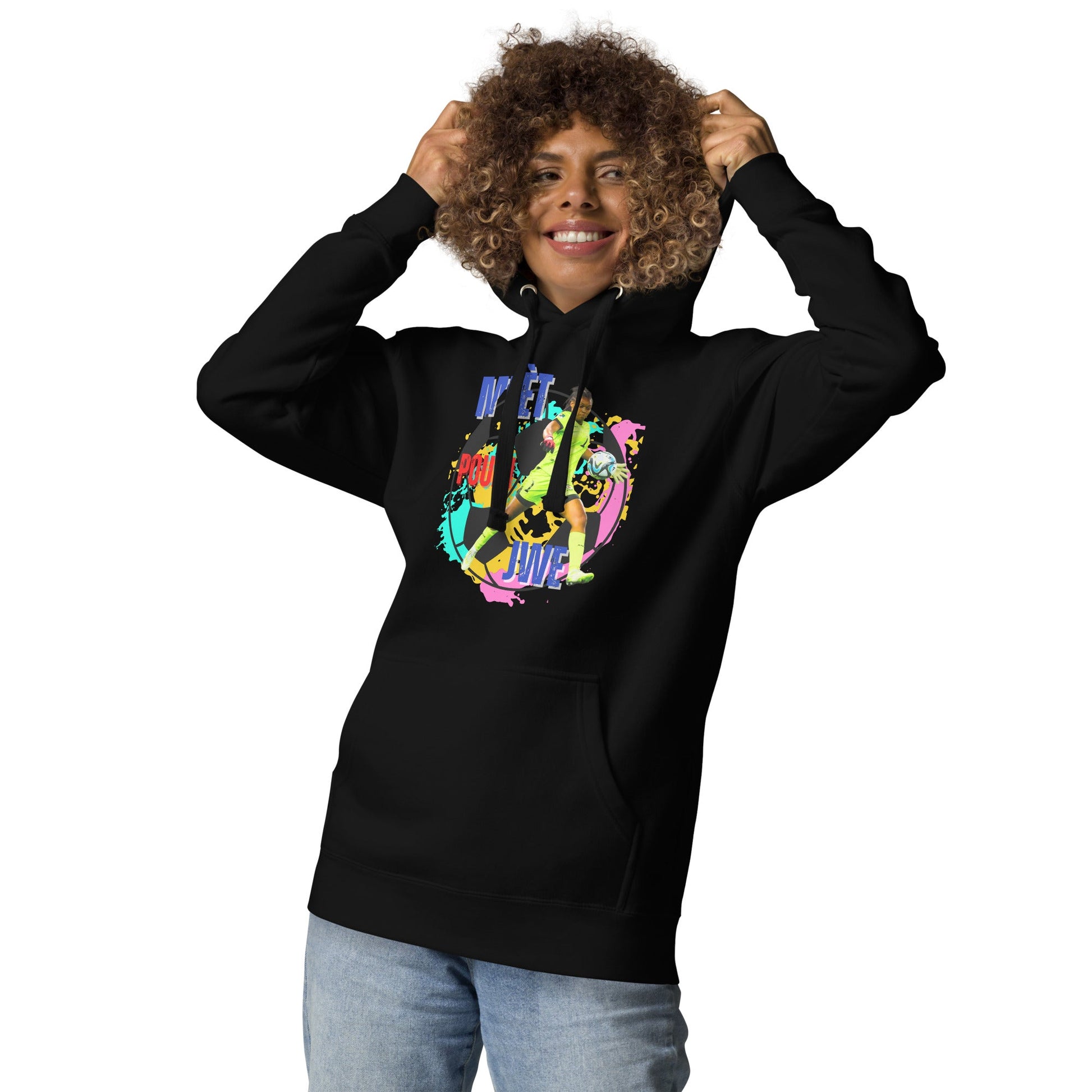 Hoodie-Kerly Theus-Football haiti - DJENEZIS ARTWEAR