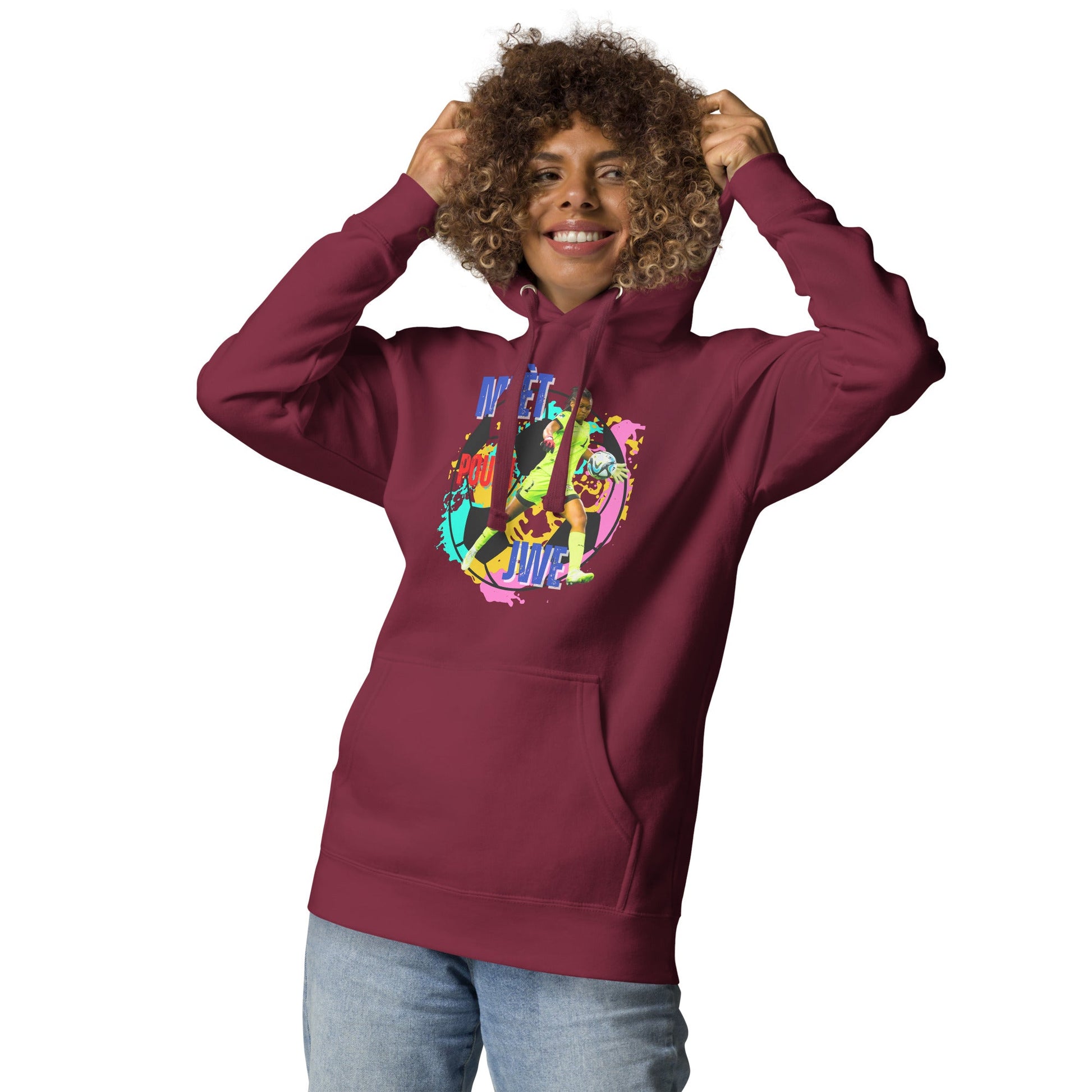 Hoodie-Kerly Theus-Football haiti - DJENEZIS ARTWEAR