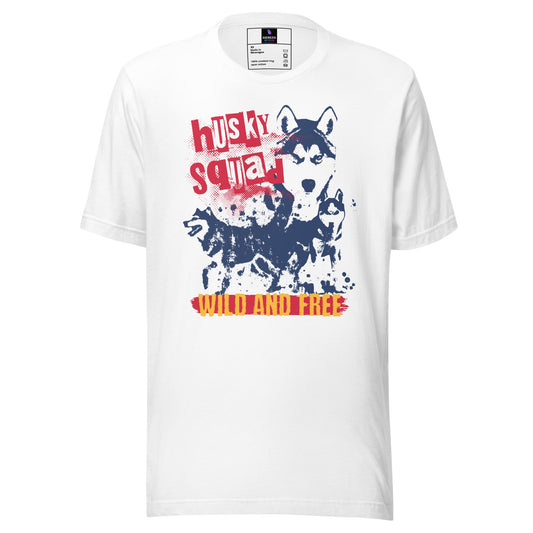 Husky squad unisex tees - DJENEZIS ARTWEAR